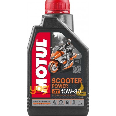 Motul Scooter Power 10W-30 MB 4T Tam Sentetik - 1 L